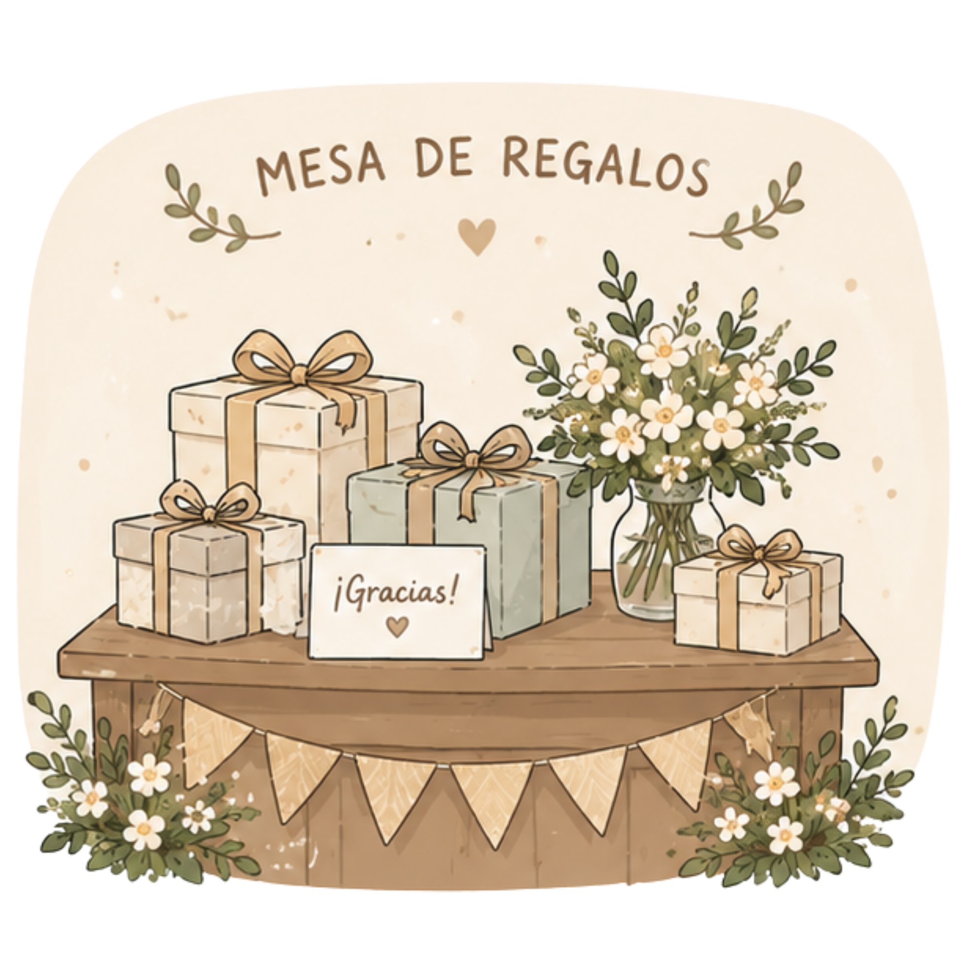 Mesa de regalos